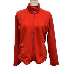 LRL Ralph Lauren Active Women's Fleece Jacket Red Full Zip Size Large
